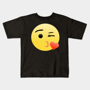 Kiss Emoji Kids T-Shirt